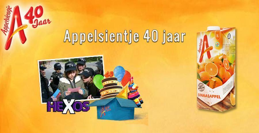 Logo van Appelsientje en informatie over de te winnen prijzen