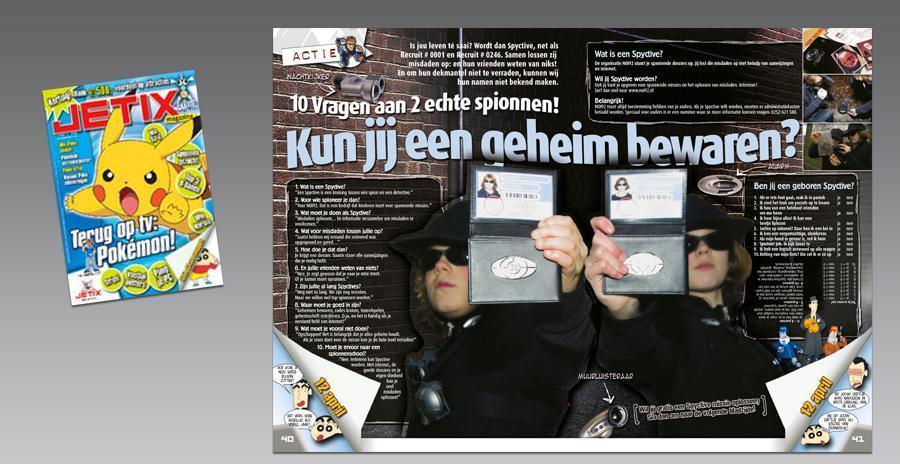 De Jetix spionnen missie in het magazine