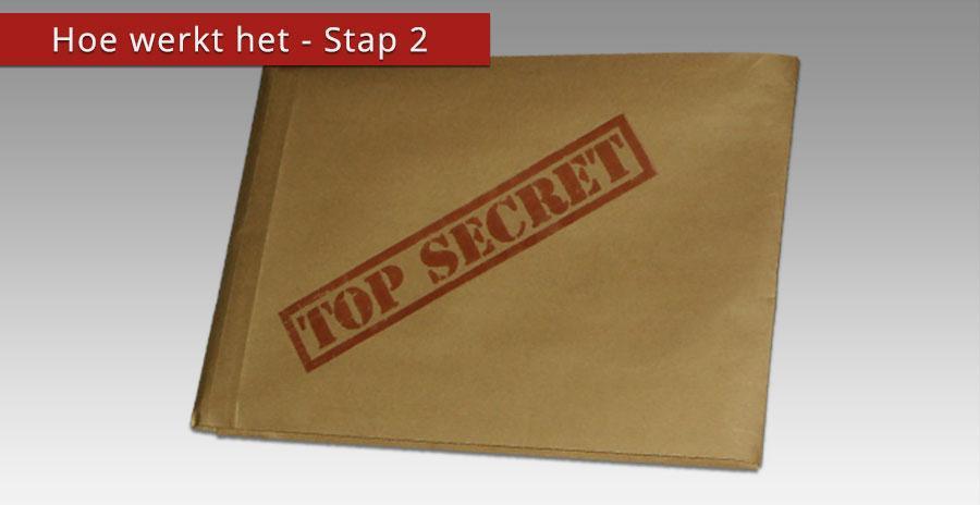 Een top secret missiedossier voor het missie feestje